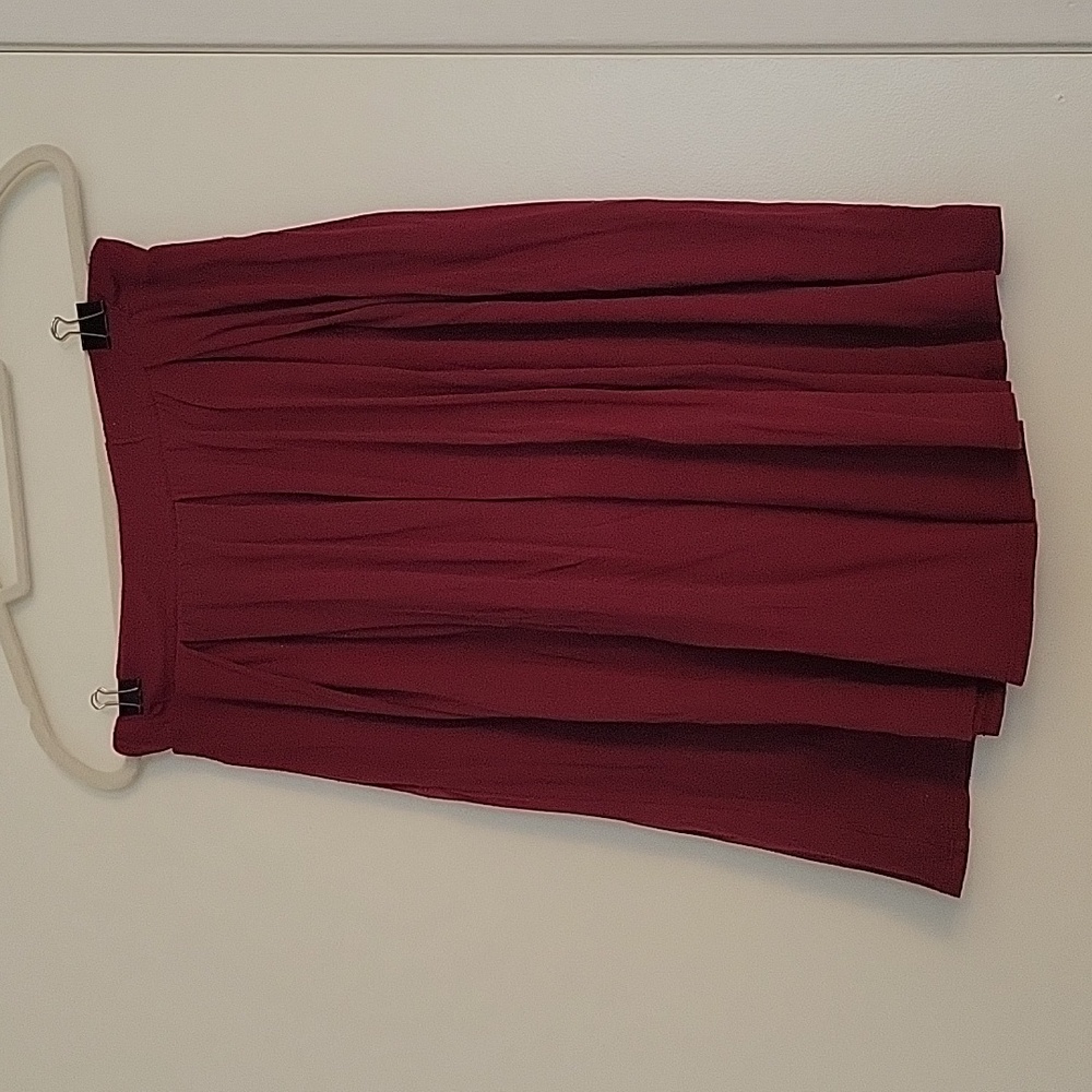 LulaRoe Madison Skirt Maroon